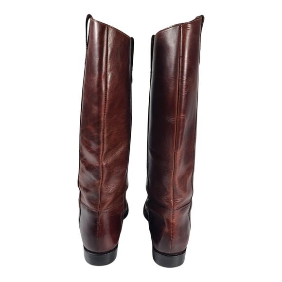 Cole Haan Country Brown Leather Tall Pull On Boots 6 1/2 B - Picture 3 of 5
